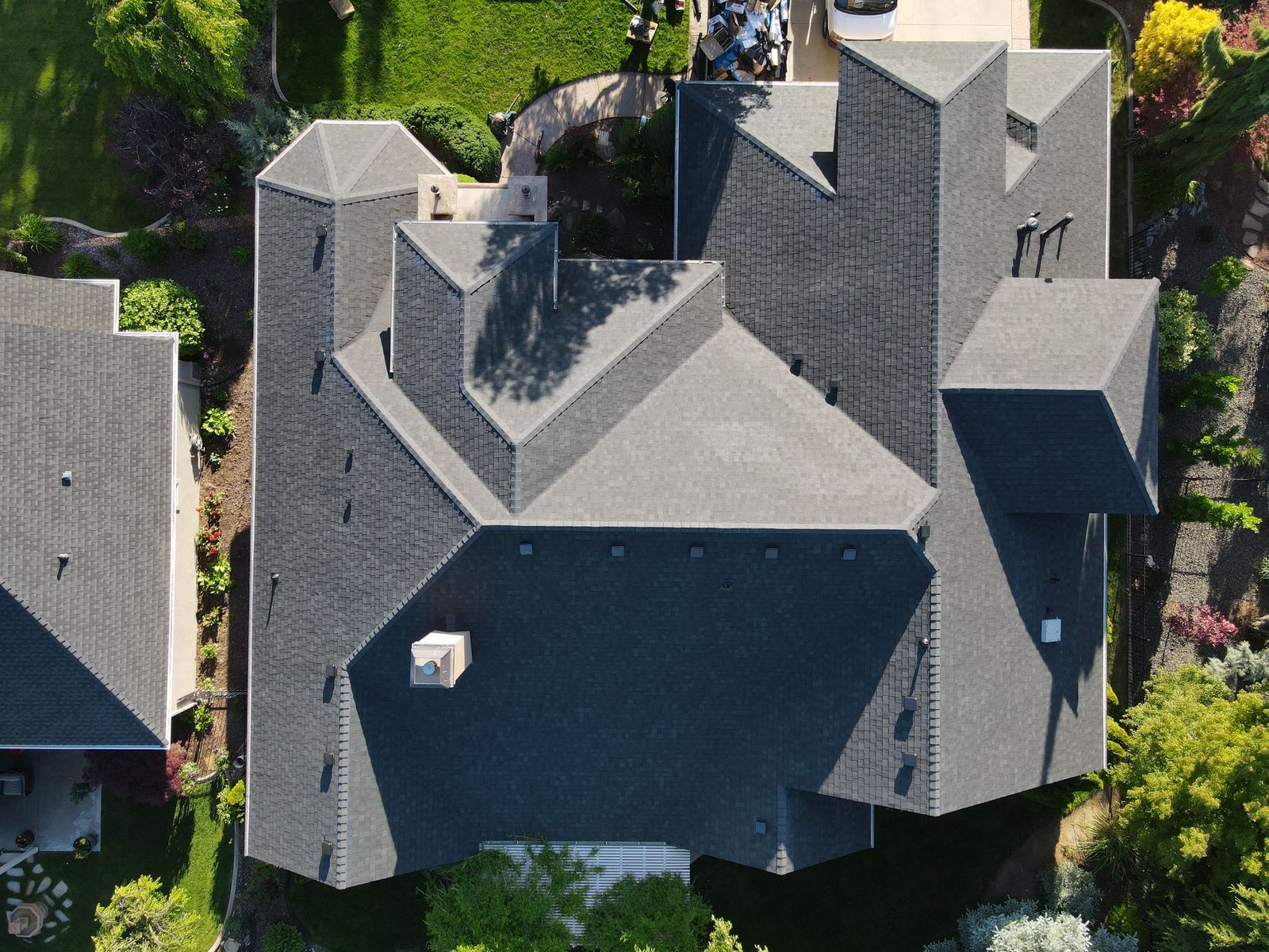 Multi-gable estate reroof